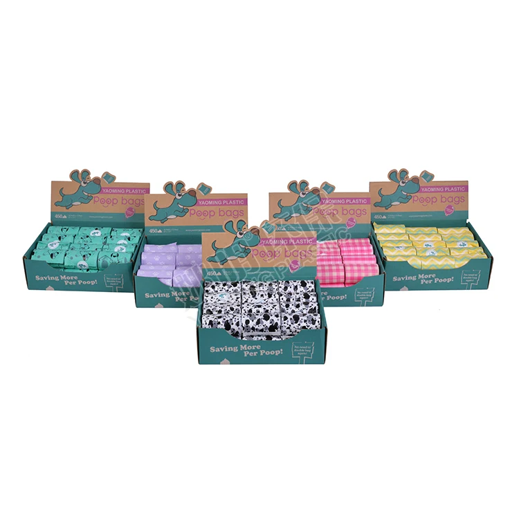 Various color design 100% biodegradable compostable dog waste poop bags