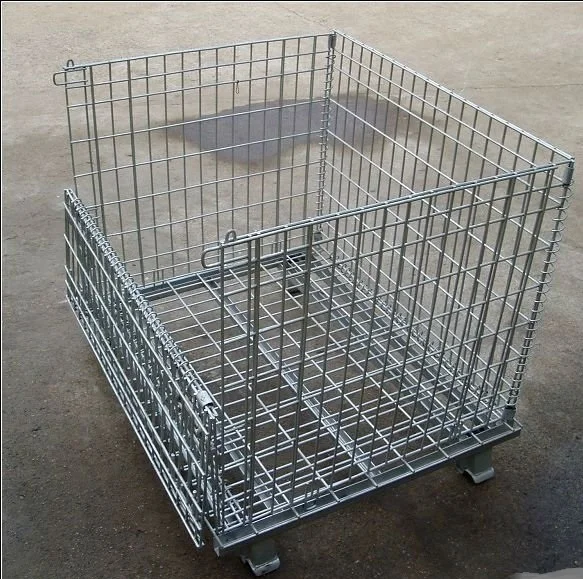 Оцинкованный складной Штабелируемый поддон европейского стандарта