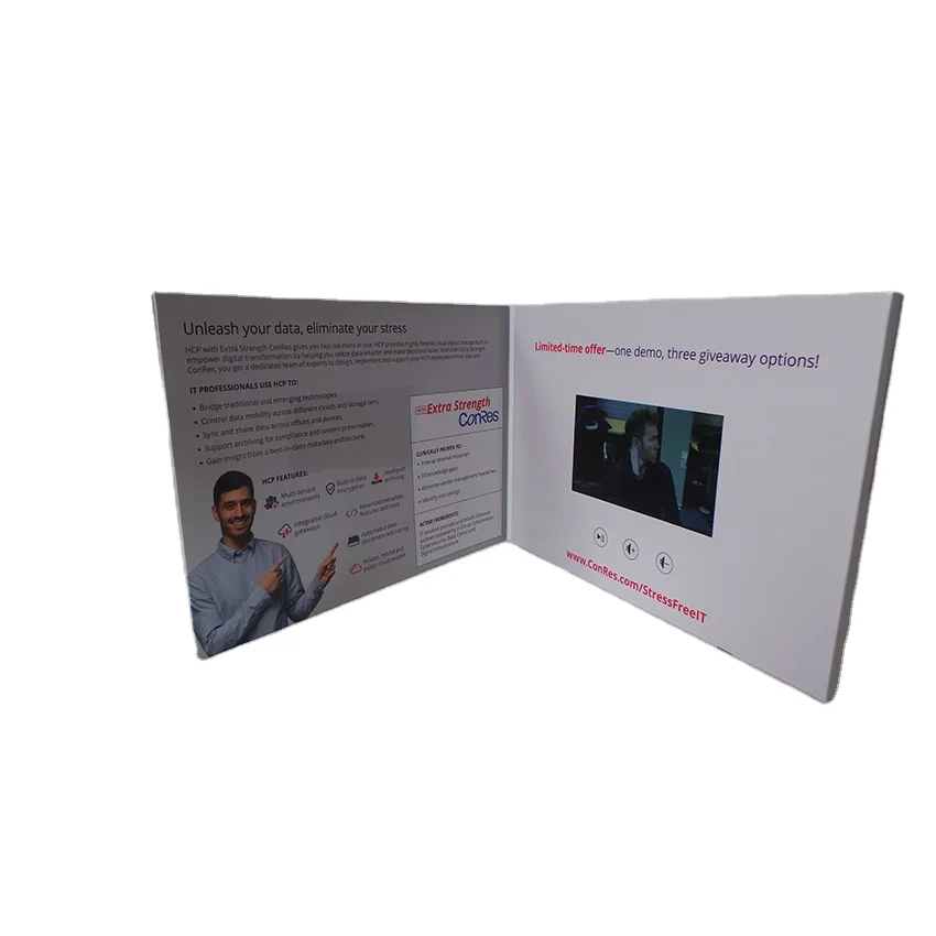 
Advertising Promotional Video Homemade Lcd Video Brochure Brochure 4.3 Inch Video Brochure 