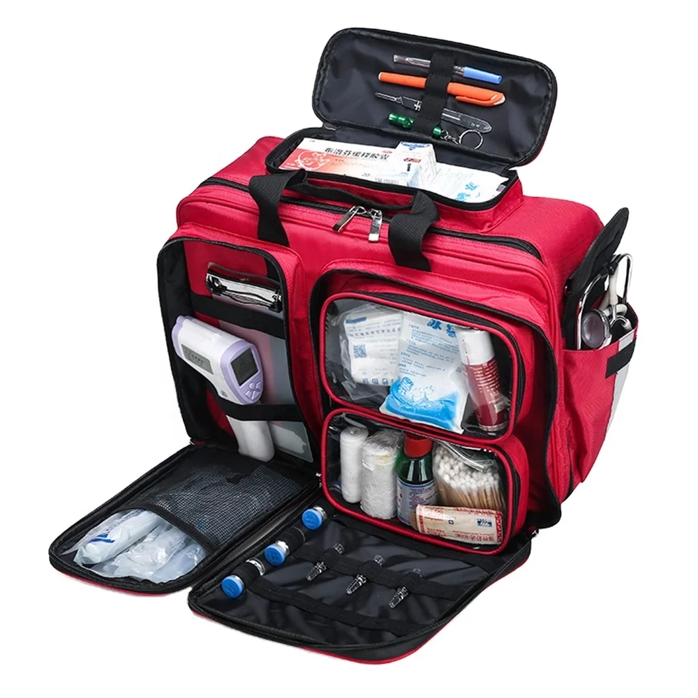 Ambulance Dortor empty custom medical trauma kit holder first aid instrument belt rescue bag emergency kit ems pull insulated