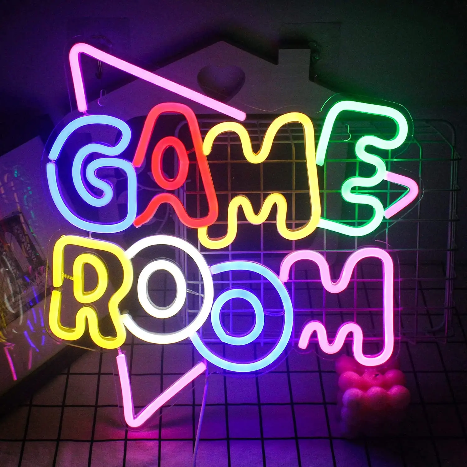 Wholesale LED Neon Lights Sign For Gaming Room Game Neon Lights Gamepad Shaped Neon Signs for Wall Decor Play Station