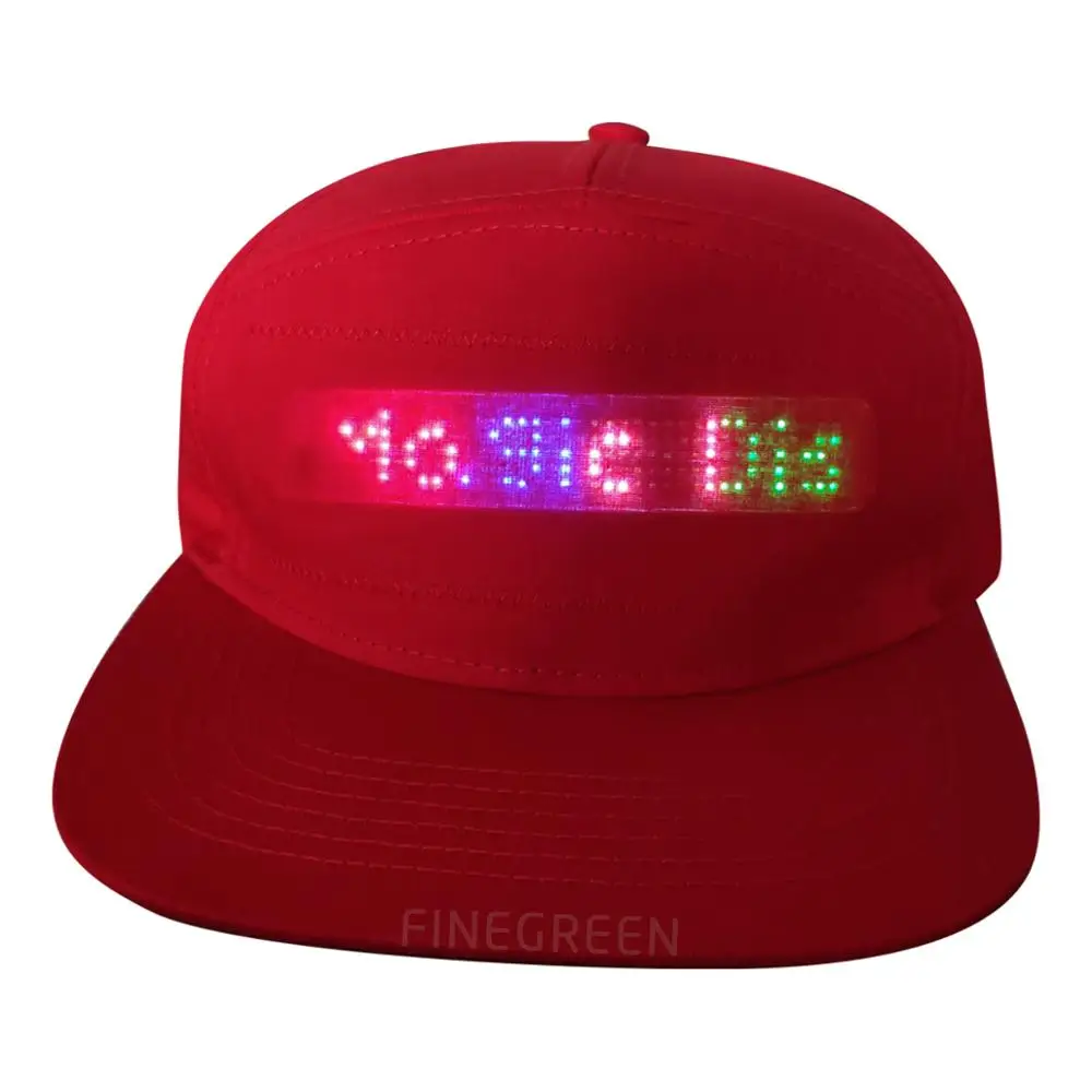 carnival display baseball cap wholesale factory price USB advertising led display caps