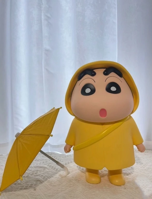 The Best and Cheapest Popular Raincoat Crayon Gesture Figurine Japanese Anime Merchandise Trendy Toy Plastic Customized Japan