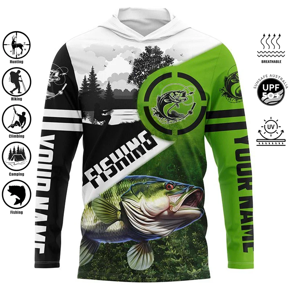 Custom Logo 100% Polyester Sublimated Jersey UPF 50 Fishing Shirts Outdoor Long Sleeve Performance Fishing Wear