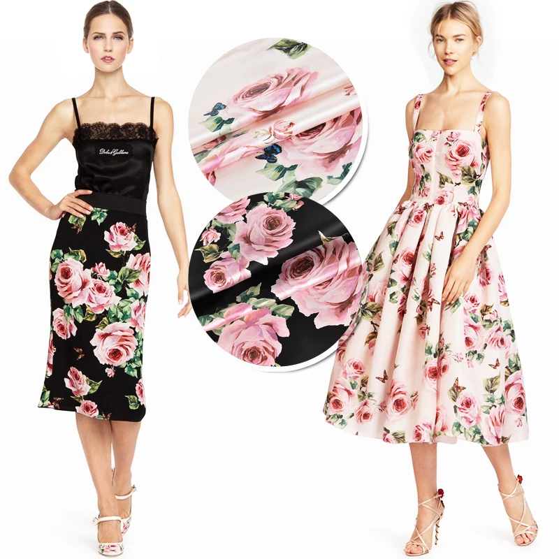 spandex silk fabric/silk lycra printed fabric/ spandex silk