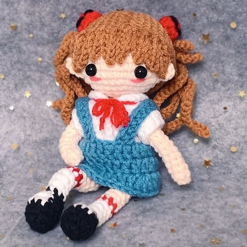 Factory Sale High Quality Hand made Animals Dolls Crochet Panda Crocheted Deer Crochet Raccoons.Toy Hand Knitted Doll