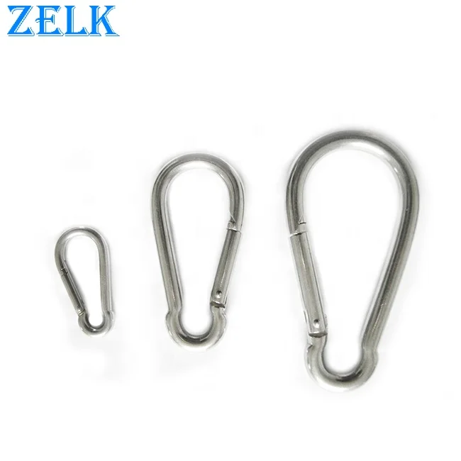 Rigging Hardware of High Polished Stainless Steel Carabiner Hook DIN5299C Hook