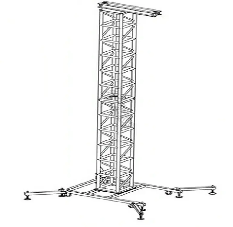 Подъемная башня с линейным массивом