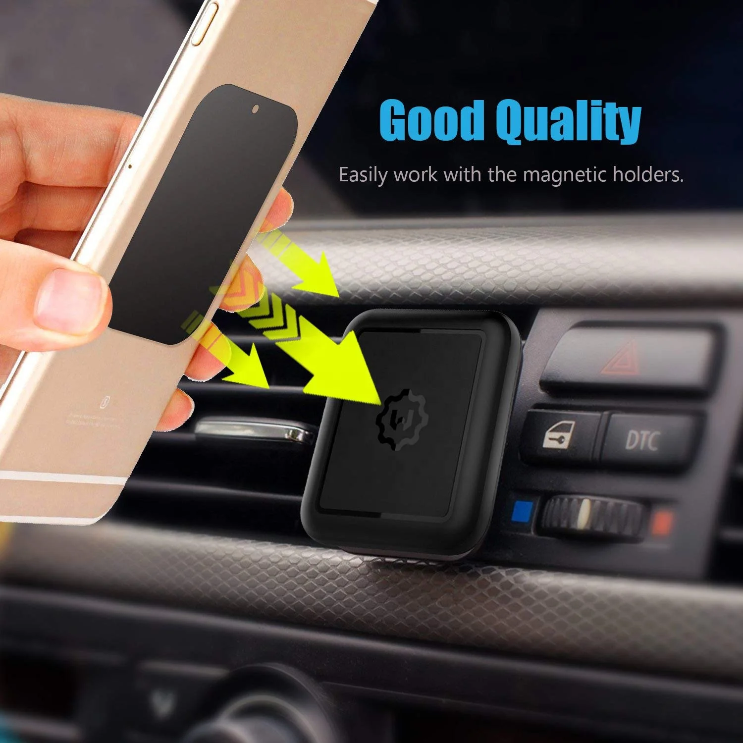custom Rectangle Round Black car magnet phone holder Mount Metal Plate Sticker with adhesive for Magnetic Phone Car Mount Holder