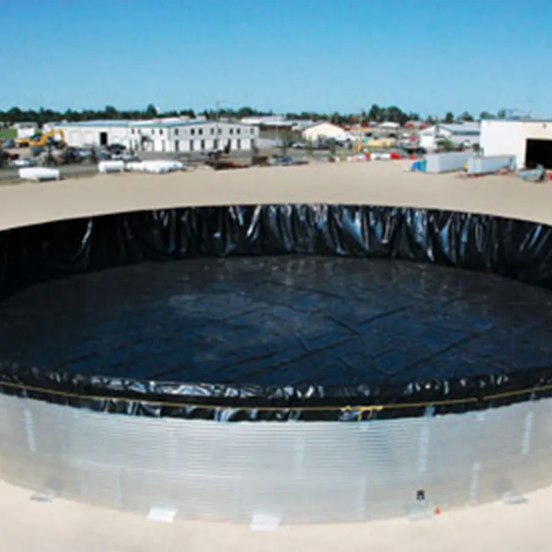 Environmental Friendly  Pond Liner Hdpe Geomembrane Circular Tanks For Aquaculture 1Mm