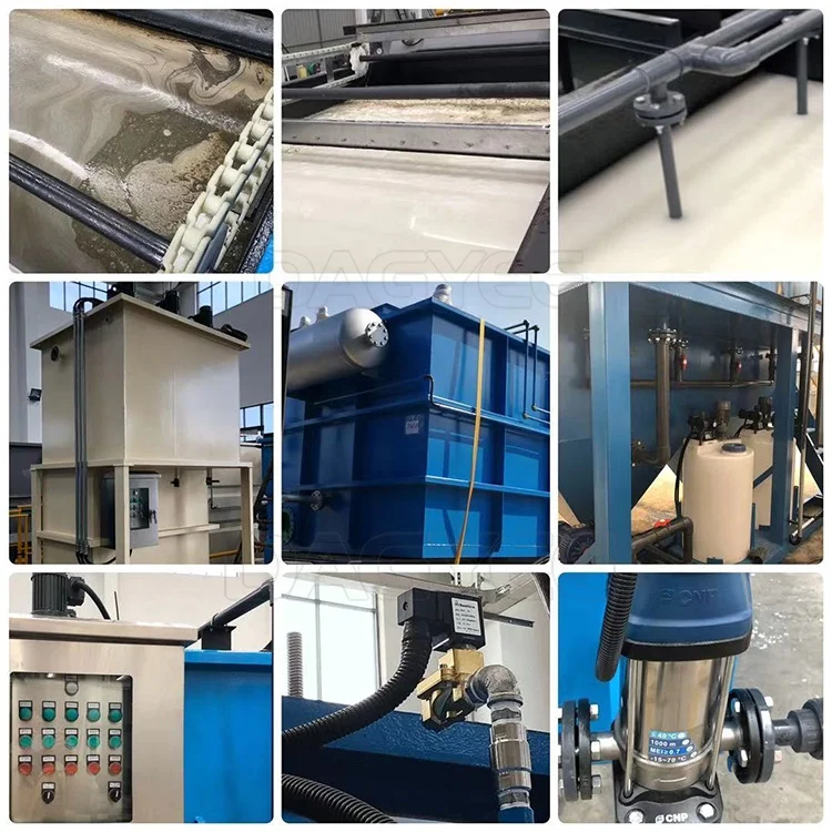 DAF Units Slaughterhouse Flocculant Water Recycling Machine Separator WWTP