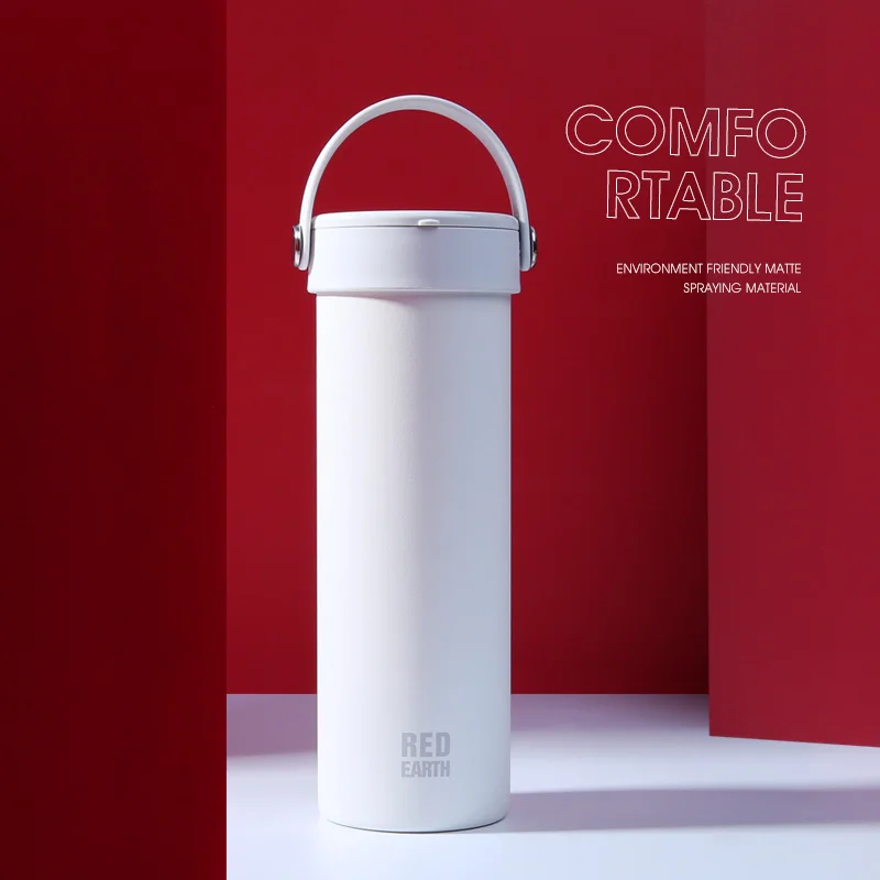 Thermos Cup Sports Water Cup men and women fitness with Multi-functional Cup cover 316