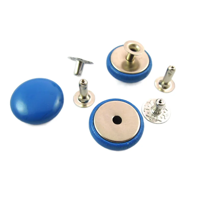 fabric covered button fake leather covered rivet button for garment accessories