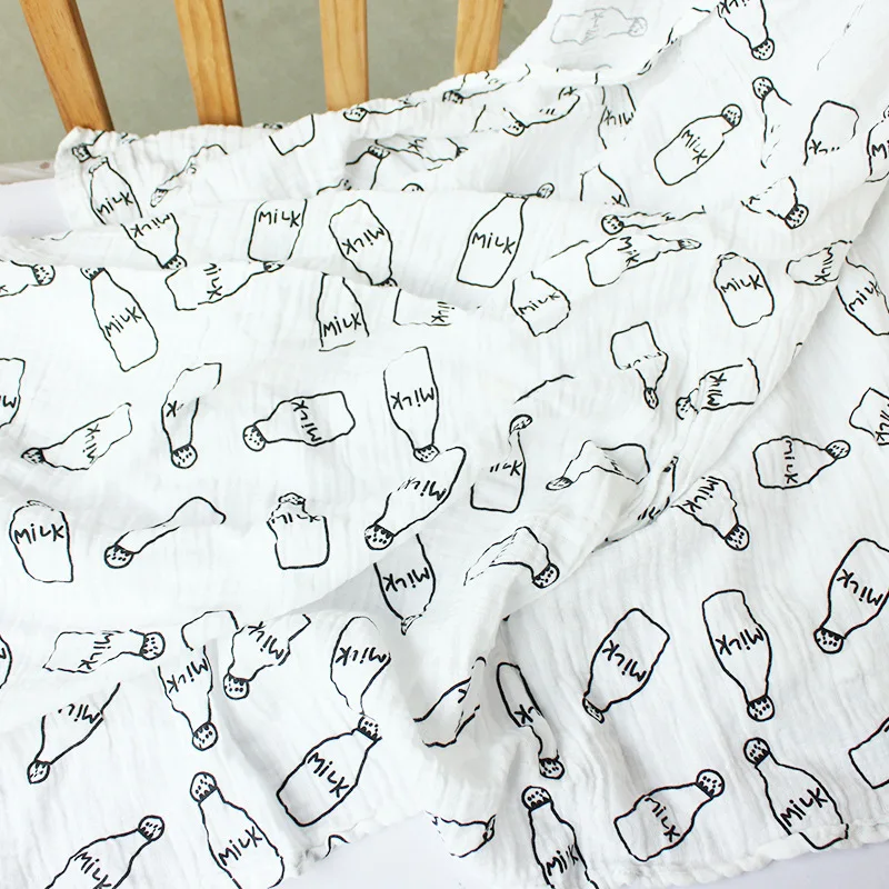 Wholesale Fashion Infant Baby Swaddle Blanket Cotton Muslin Breathable Swap Towel