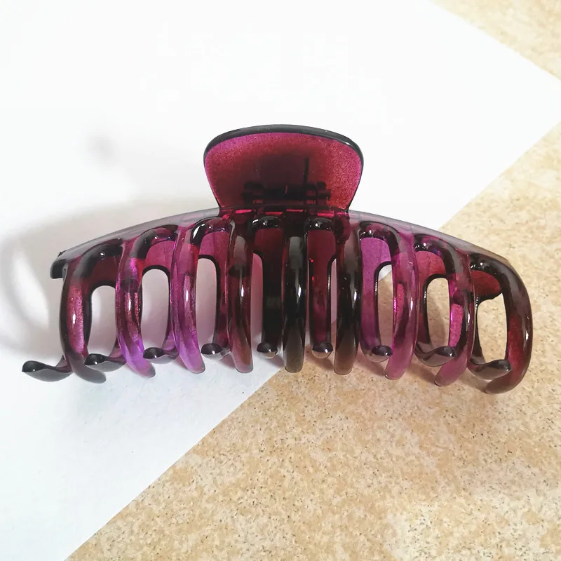
HC260A Fashion Acrylic Plastic Hair Claw Large Size Hair Crab Claw Clip for Women Hair Accessories for Girls Claw Clip 