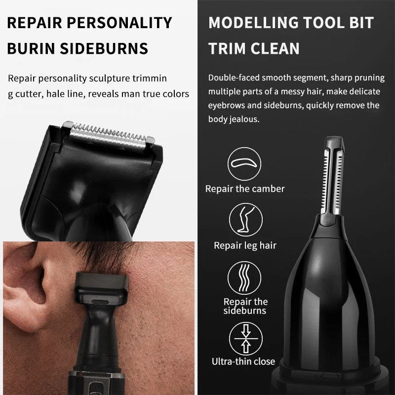 Promotional OEM nose hair trimmer cheap personalized nose ear trimmer for men shaving hair removal