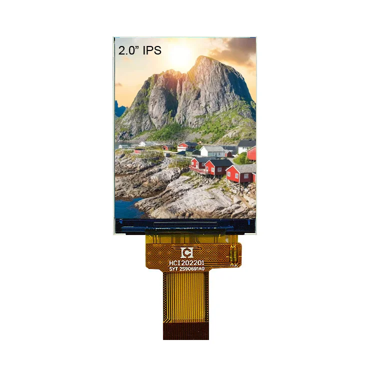 Customized 2.0 inch IPS TFT LCD Module display with all viewing direction 240*320 LCM Screen