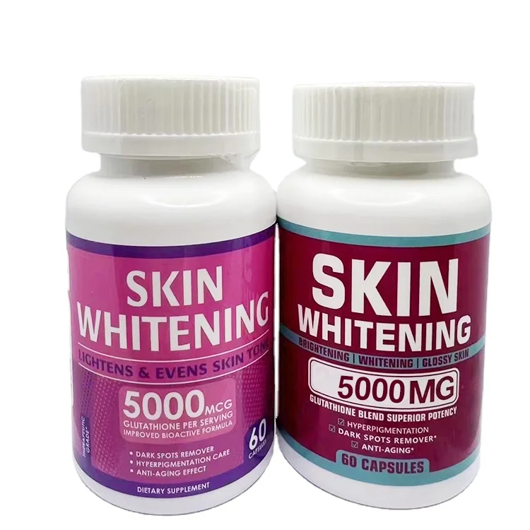 Best Beauty Products L-Glutathione Skin Whitening Capsules Anti-aging Effect and Powerful Antioxidant 60cap