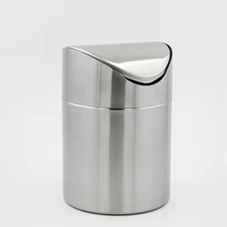 Customized stainless steel household items trash bin waste bin trash can for table