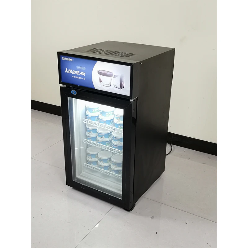 Mini Gelato Showcase Ice Cream Fridge and Freezer for Home or Commercial Refrigeration Equipment