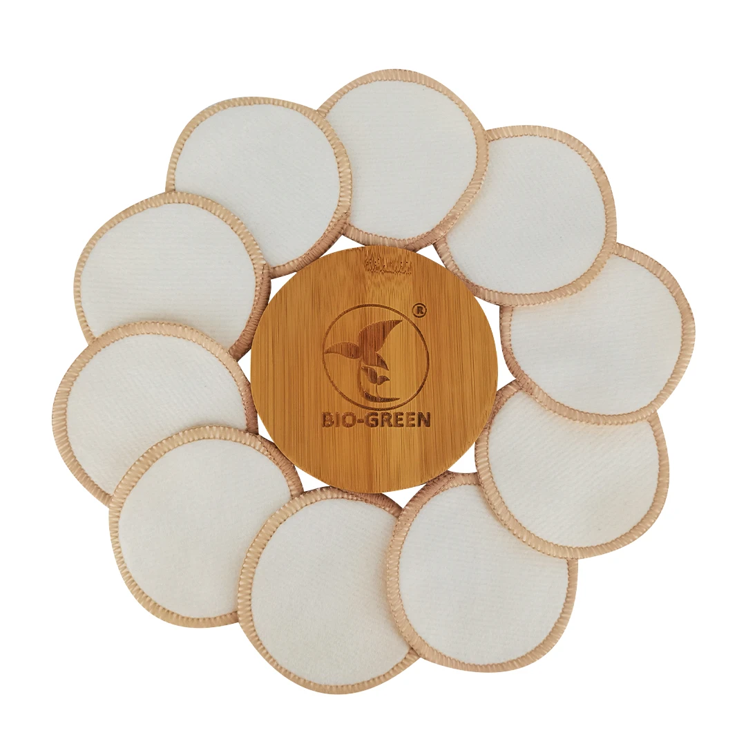 Многоразовые бамбуковые Моющиеся Прокладки для снятия макияжа натуральный бамбук органический