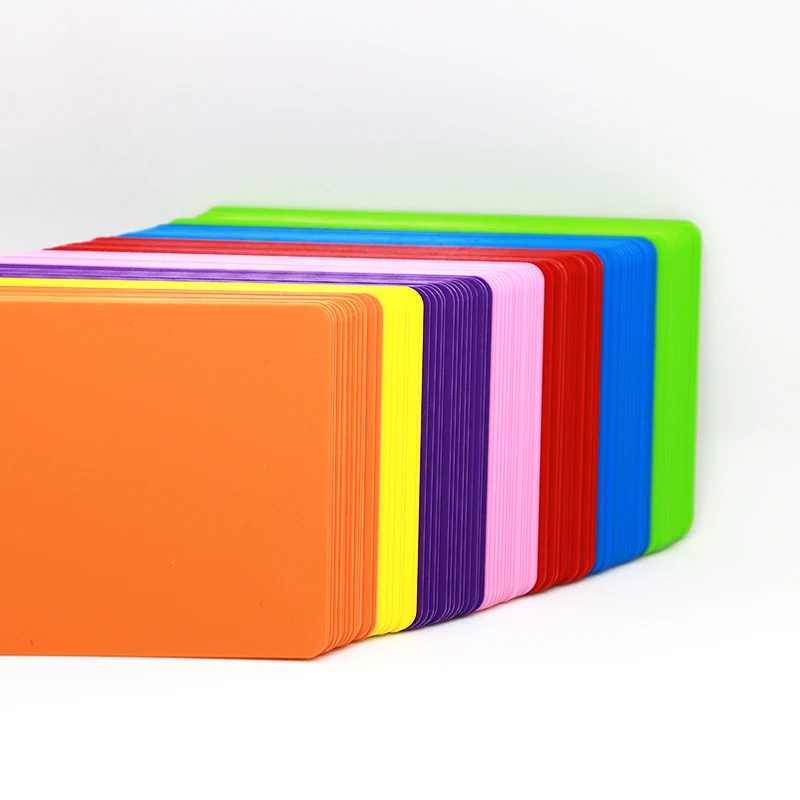 Blank PVC Printing Customized Red Plastic Cards For Business Gift