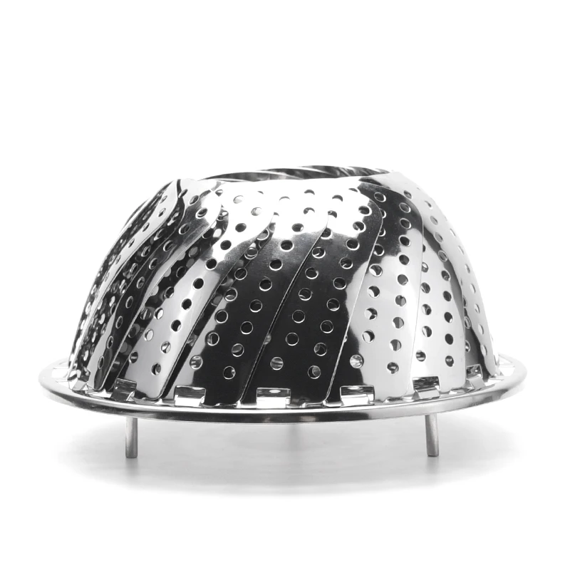 Amazon Hot Sale Kitchen Gadget Household Mini Foldable Multifunctional OEM Stainless Steel Food Grade Steamer