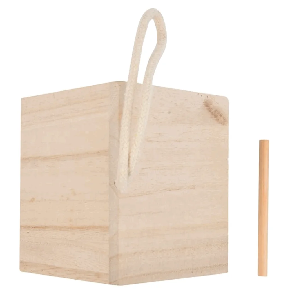 Garden patio perch natural decorative DIY toy factory wholesale country cottages wood bird house hanging