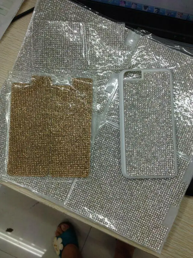 Lucky wholesale super close 24*40 cm self-adhesive rhinestone mesh fabric rhinestone sheet rhinestone tape  for car decoration