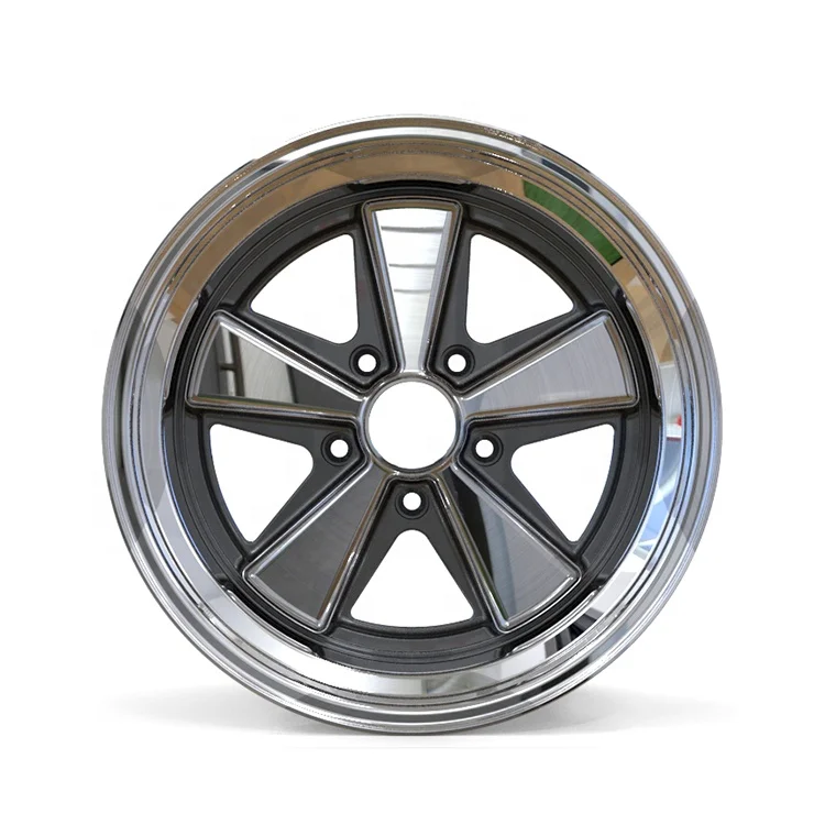
New design high quality 17 to 26 inch customized 3 pieces forged split wheel two color painting fuchs alloy wheels for porsche 