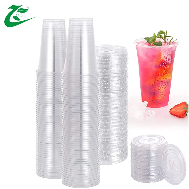 Cup plastic bubble tea cups boba cups PET PP 500ml 700ml milkshake disposable