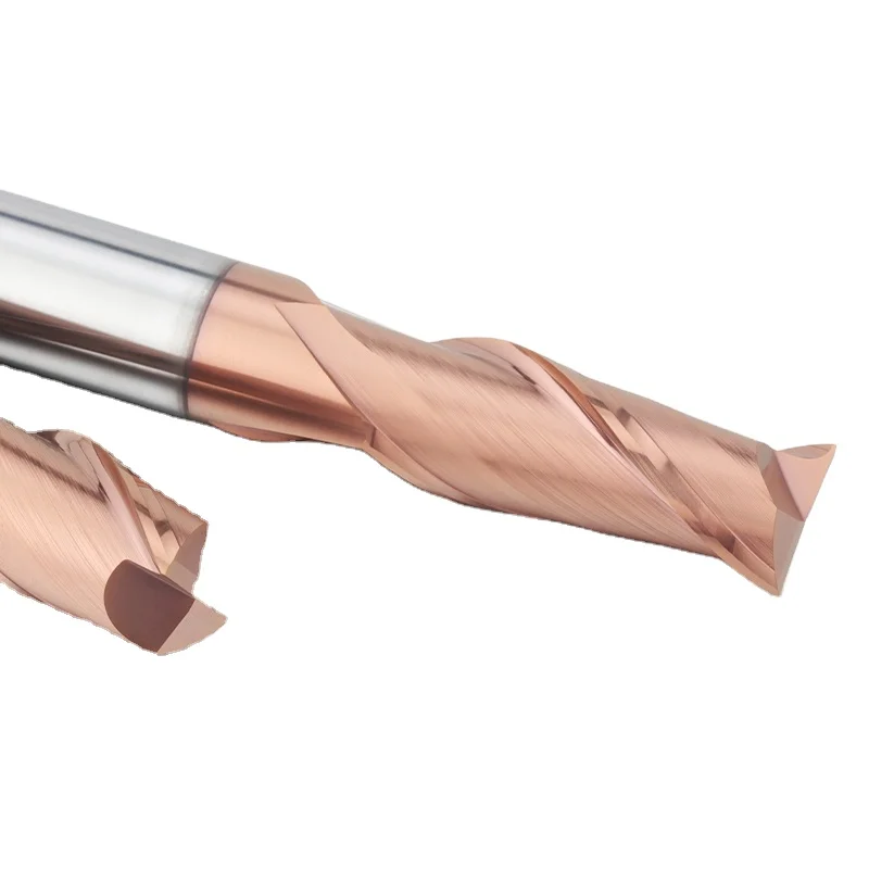DOHRE Cost-effective UEX Carbide End Mill 2 Flutes Square EndmIlls Highly Accurate High Hardness HRC 60