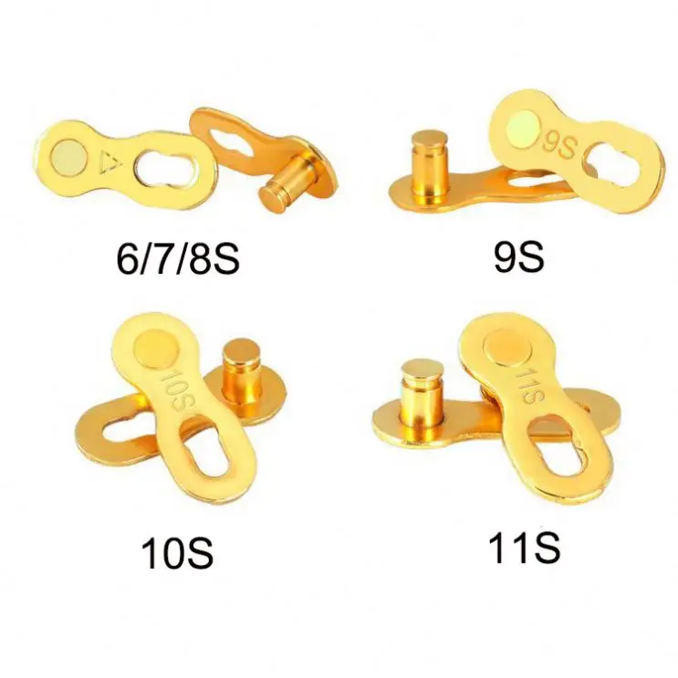 2 Pairs Chain Magic Clasp Mountain Bicycle Bike Missing Quick Connector Connecting Master Link for 6 7 8 9 10 11 12 Speed Chain