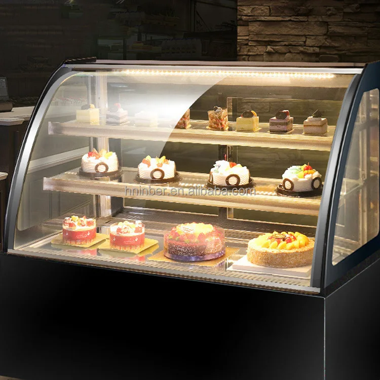 Beautiful confectionery showcase refrigerator ice cream showcase display
