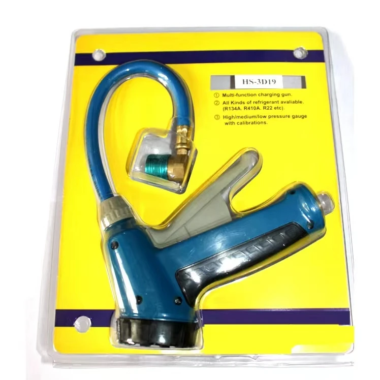 Auto AC refrigerant recharge gun Manual Injector automotive AC air conditioner injector filling tool sets