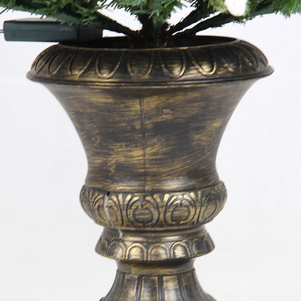 Duoyou Factory Wholesale High-end Home DIY Decoration Artificial Light Led Star Metal Base Christmas Trees