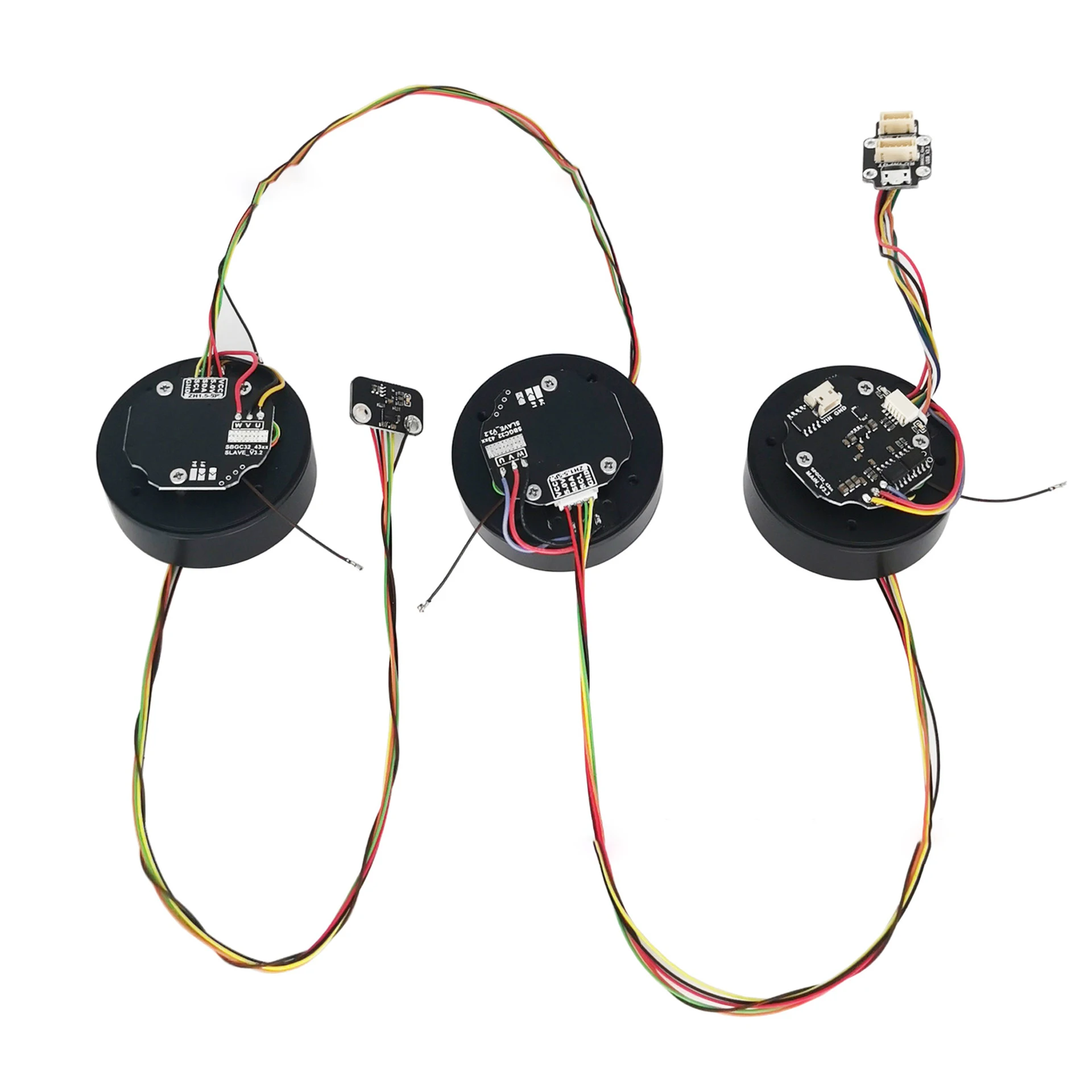 Verified Pro Pan Tilt Set 32-Bit Bgc Split Type Three-Axis Pan Tilt Control Board For Aerial Photography Brushless Torque Motor