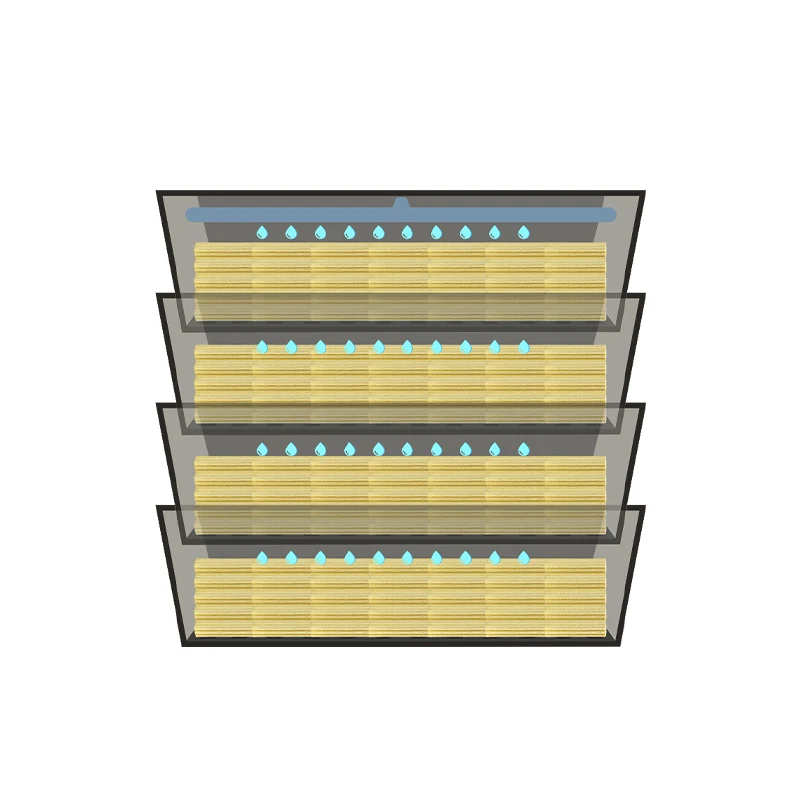 Qlozone TK-1500 bakki shower media koi pond trickle tower filter koi waterfall filter bakki shower filter for sale