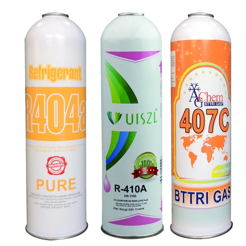 1000g 800g 820g 134a Gas Hfc 134a R600a R410a R404 99.99% 1kg R134a Refrigerant Gas R134a