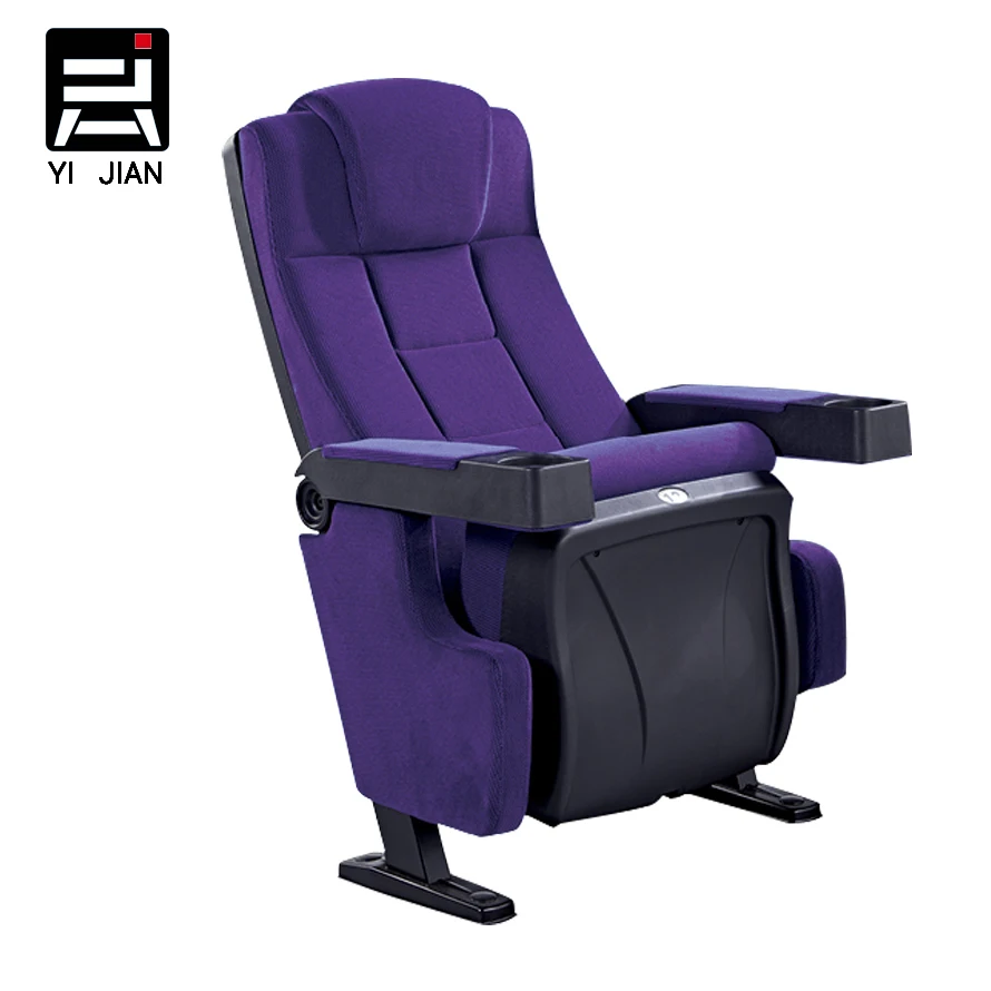 Used 4D Home Cinema Theater Furniture Movie Chair with Cup Holder for Church Services on Sale