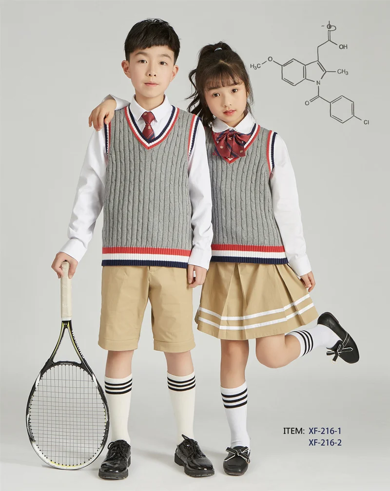 School Sweater High Quality School Uniform V-neck Sweater Vest