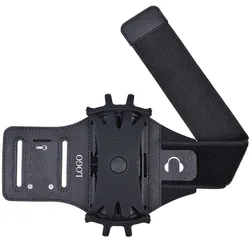 Newest Hot Sale Lightweight Rotatable Detachable Silicon Smartphone Armband Holder for Running Jogging Exercise