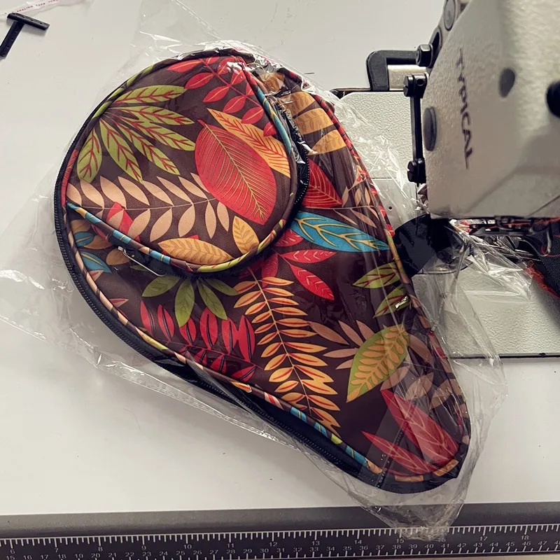 Maple Leaf Gourd-Shaped Table Tennis Racket Case Waterproof Stationery Bag for Holding 1 Racket Table Tennis Products