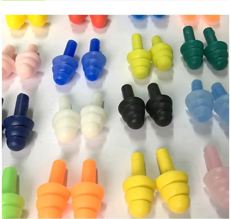 Wholesale silicone ear plugs for noise reduction sleeping ear plugs with cord