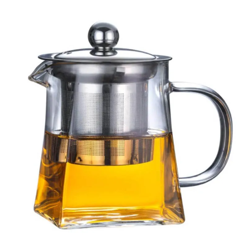 Glass teapot set household tea set glass water pitcher with filter transparent high borosilicate glass pitcher
