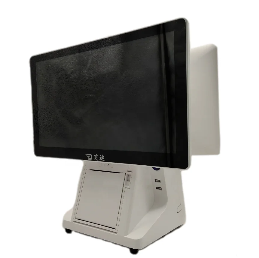 Функциональный встроенный термальный принтер код сканер полный набор POS система машина (1100014443976)
