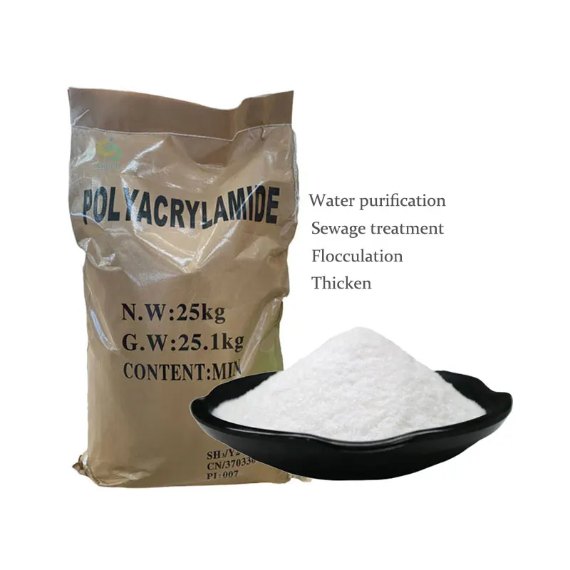 Water Treatment Chemical Polymer Polyacrylamide Powder Flocculation Agent for Plate and Frame Filter Press Machine