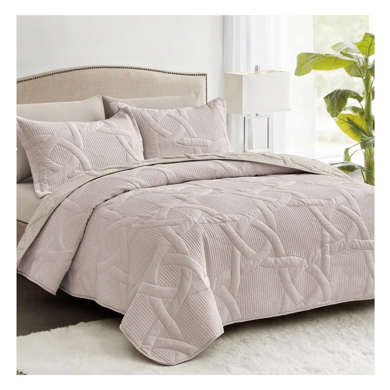 cheap embroidered bedspreads and quilts wholesale luxury microfiber