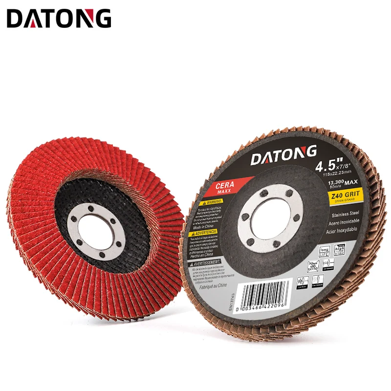 Шлифовальный диск Datong 4,5 дюймов, абразивная ткань, керамический шлифовальный диск для полировки нержавеющей стали