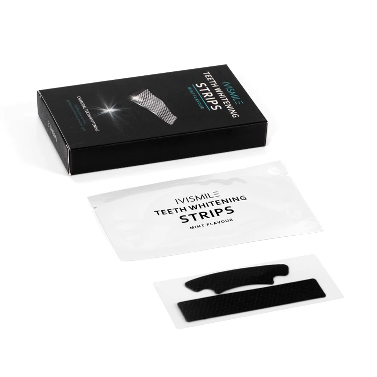 
IVISMILE Remove Bad Stains Coconut Oil Teeth Whitening Charcoal Strips 